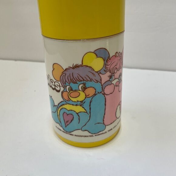VINTAGE 1986 POPPLES PLASTIC LUNCH BOX WITH THERMOS - Picture 2 of 15